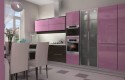 Пурпурная кухня из мдф