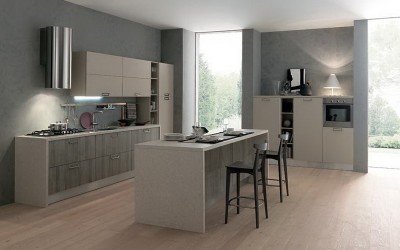 Современная прямая кухня