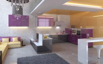 Яркая кухня