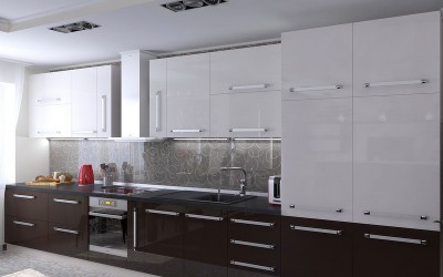 Линейная кухня из мдф